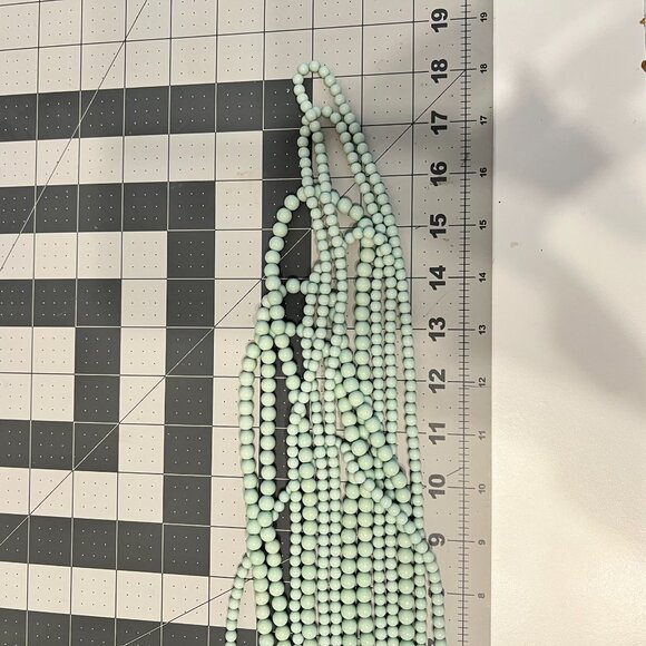 Mint Green Multi-Strand Beaded Statement Necklace (Very Pretty) - Picture 3 of 3
